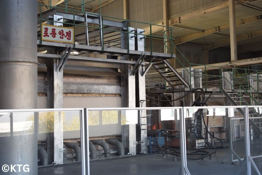 window samples at the Taean friendship glass factory in North Korea