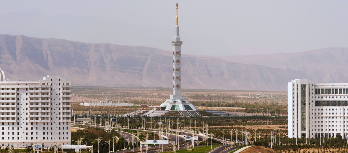 Constitution Monument in Ashgabat, capital of Turkmenistan