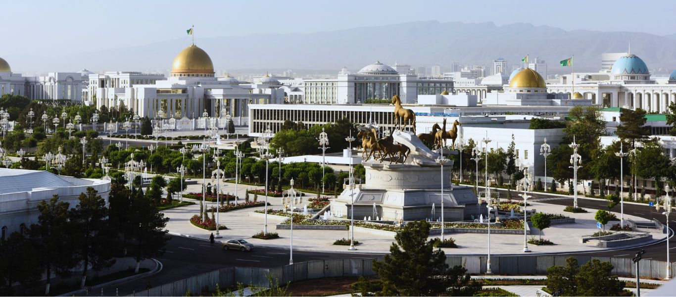 Independence Square in Ashgabat, Turkmenistan