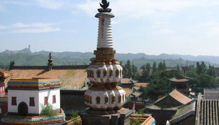 Templo en Chengde en la provincia de Hebei en China