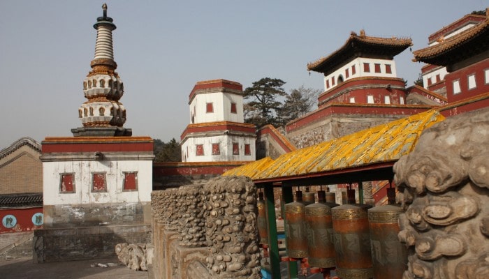 Templo en Chengde en la provincia de Hebei en China