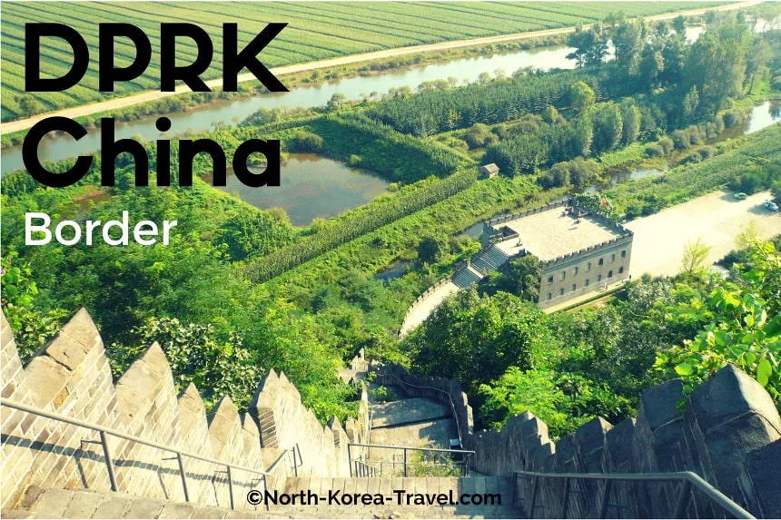 North Korean and Chinese border in Dandong