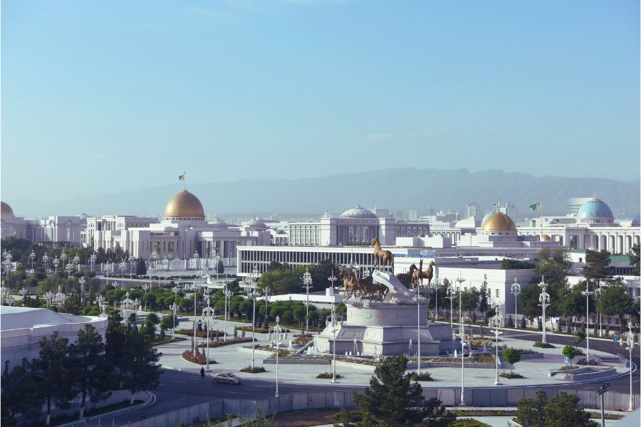 Indpendence Square, Ashgabat Turkmenistan