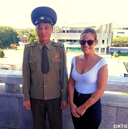 KTG traveller at the DMZ in North Korea