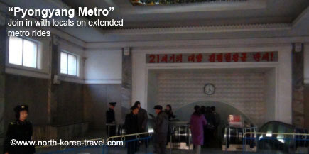 Pyongyang Metro entrance