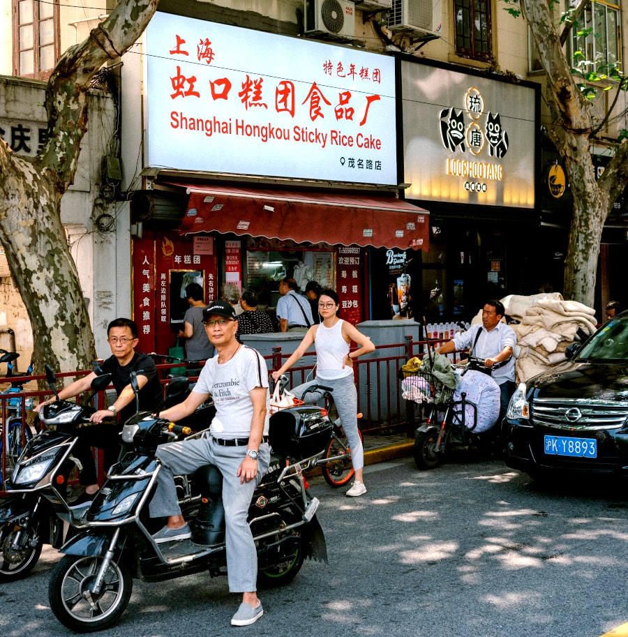 Restaurante en Hongkou en Shanghai, China. Excursion culinaria en bicicleta por Shanghai