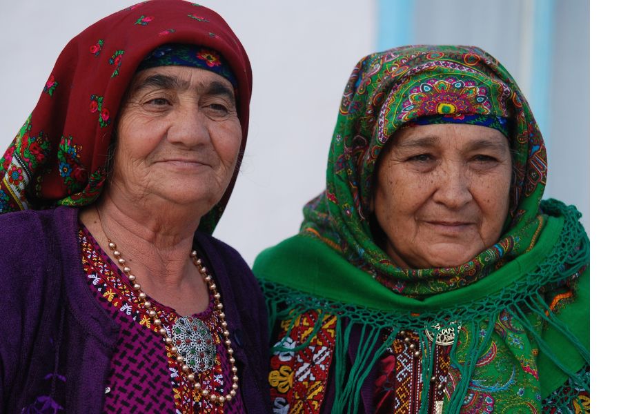 Turkmen ladies in Turkmenistan