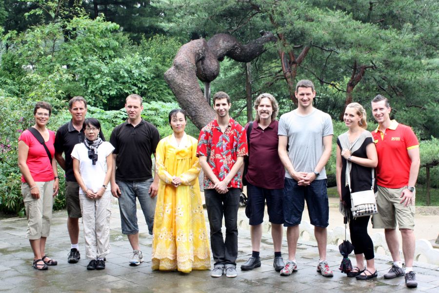 KTG travellers on our Victory Day Tour in North Korea, DPRK