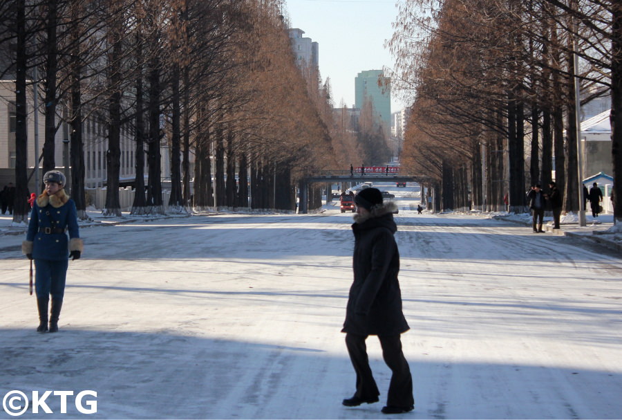 Winter Day in Pyongyang, North Korea