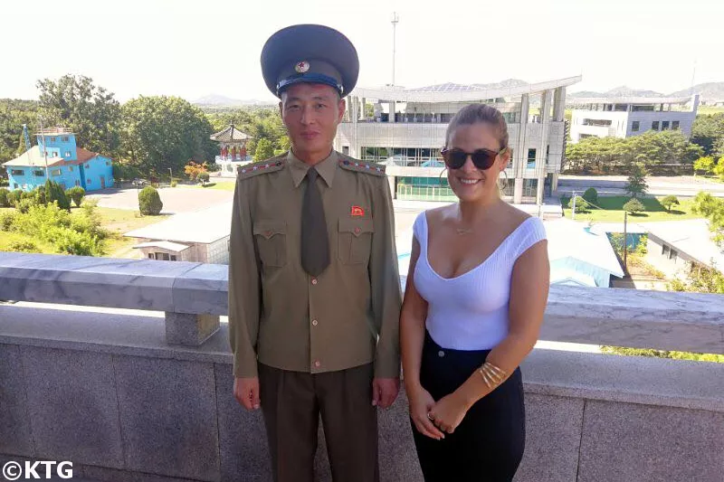 Panmun Pavilion in Panmunjom at the DMZ in North Korea, KTG Tours