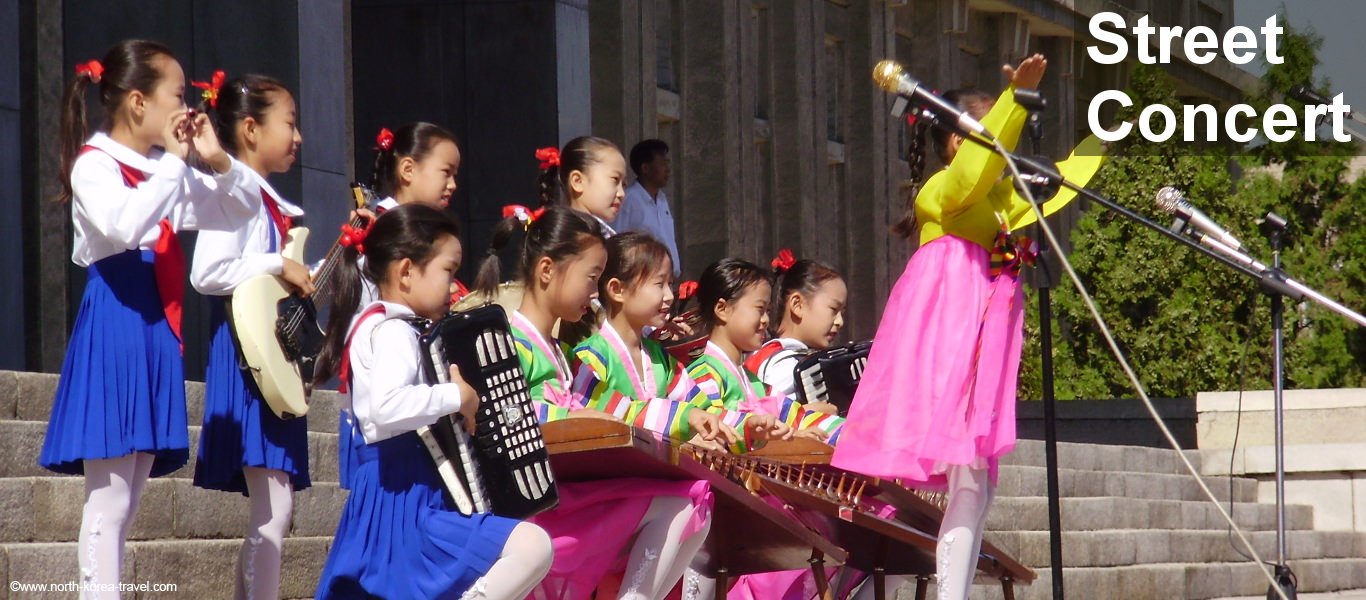Childrens' Street concert in Pyongyang, North Korea