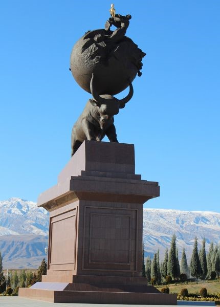 Halk Hakdasy Monument in Ashgabat capital of Turkmenistan