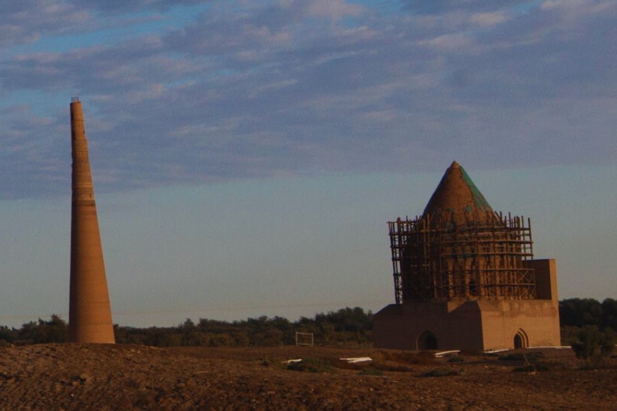 Mausoleum of Sultan Tekesh in Kunya Urgench, Turkmenistan