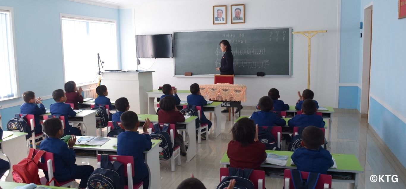 cours de musique dans un orphelinat en Corée du Nord avec KTG