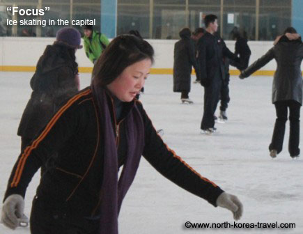 Ice skating in Pyongyang