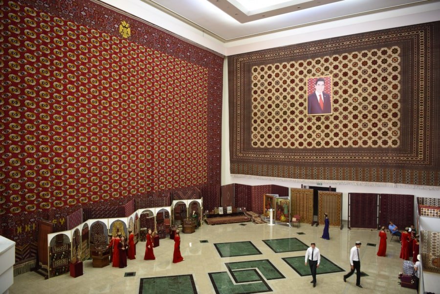 Carpet museum in Ashgabat, Turkmenistan