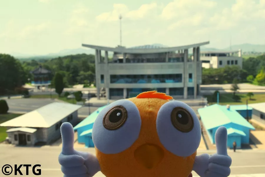 Canary bird in Panmunjom, DMZ, in North Korea. Tour with KTG