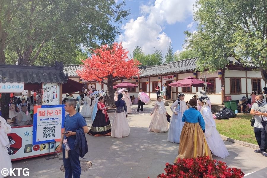 China Korean folk park in Yanji, capital of the Yanbian Korean Autonomous Prefecture in Jilin province, China